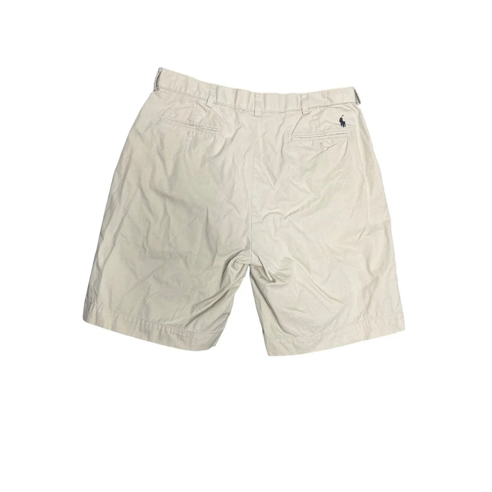 Polo Ralph Lauren Mens Flat Front Prospect‎ Chino Shorts in Tan Size 36